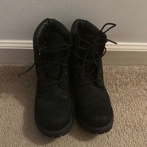 Timberland Black Lace-Up Boots